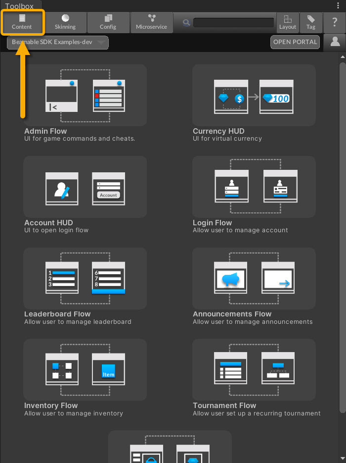 Beamable_Windows_Toolbox_Open_Content_Manager.jpg