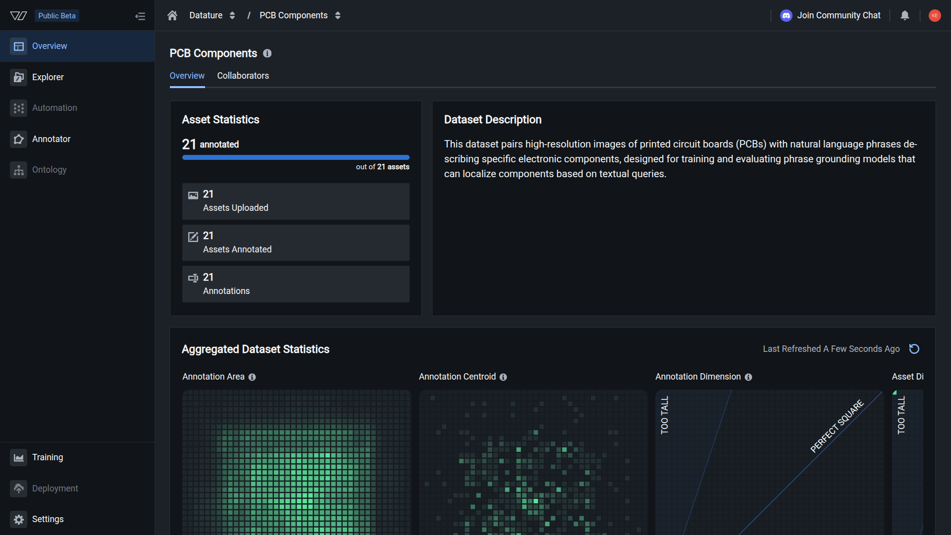 Open the Annotator tab