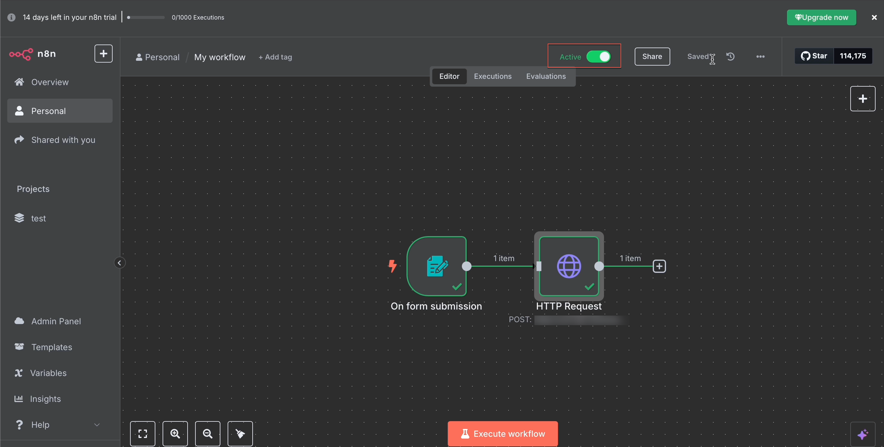 Activate the workflow in n8n to start syncing data with CleverTap.