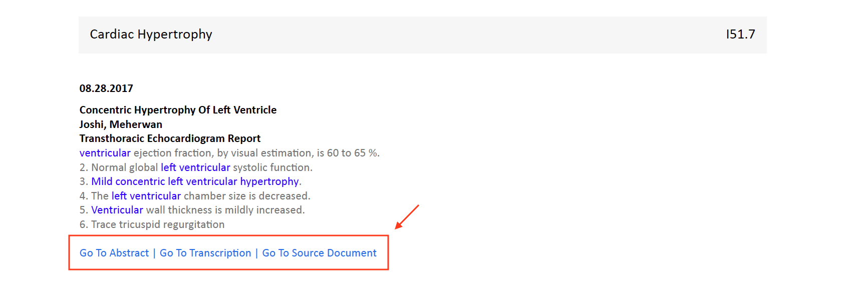 The conditions and procedures reference sections