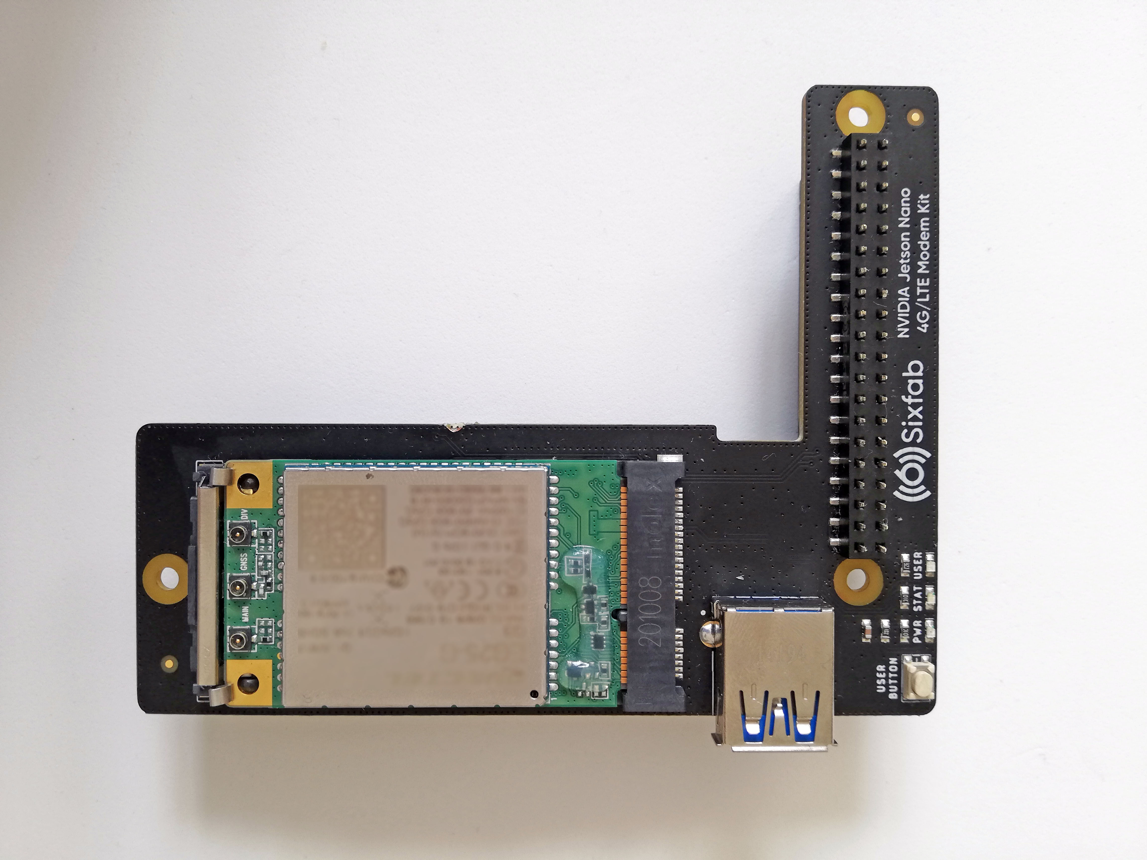 Sixfab NVIDIA Jetson Nano 4G/LTE Cellular Modem Kit