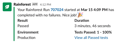 Screen Shot 2021-05-12 at 4.41.20 PM.png A successful test run notification.