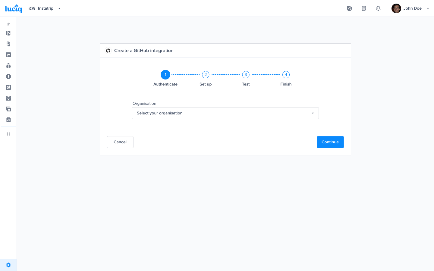 Create GitHub - Authenticate - Organisation.png