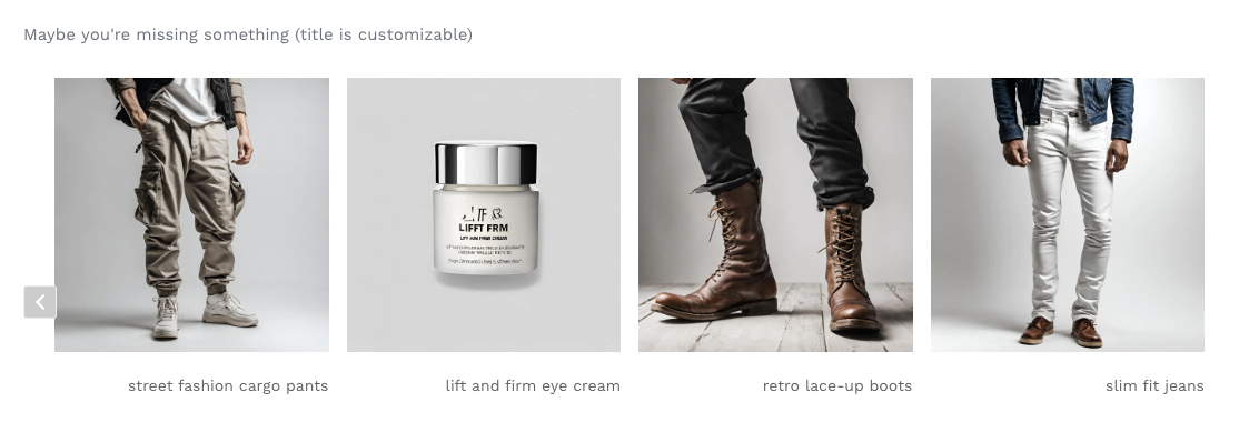 Related Product on checkout page (rendered)