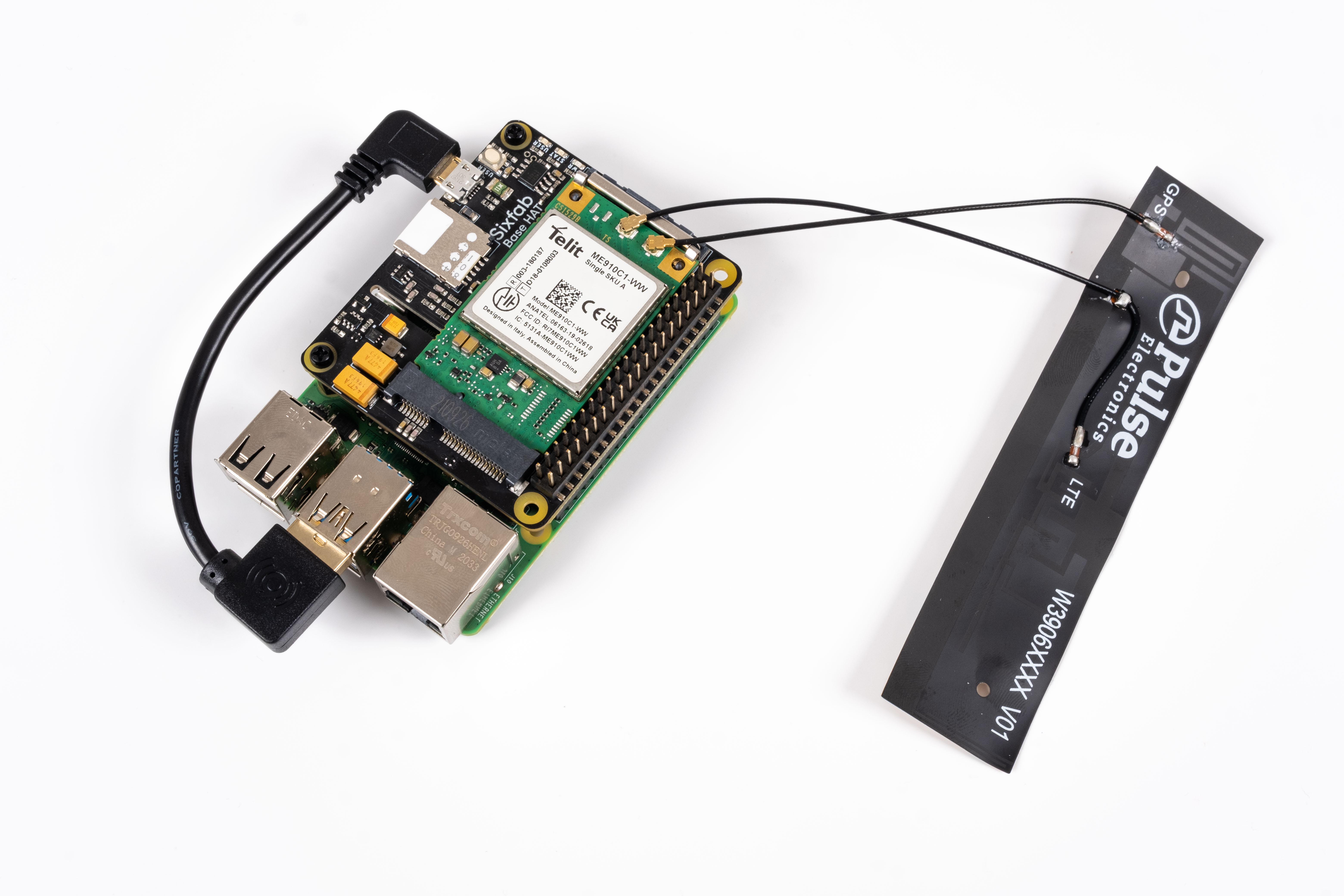 Sixfab Raspberry Pi Cellular IoT Kit (LTE-M)