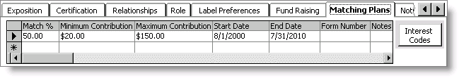 From Customers, select Manage customers, find customer record, and select Matching Plans tab