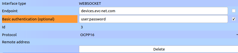 Endpoint configuration in EdgeManager