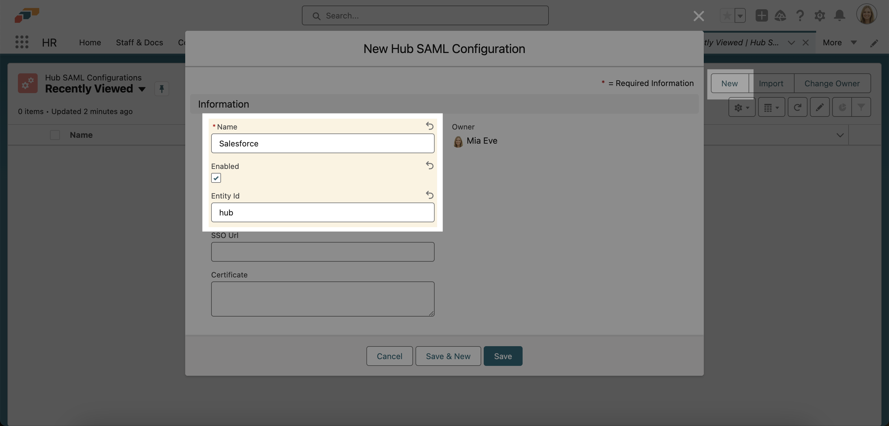 Configuring SAML for flair