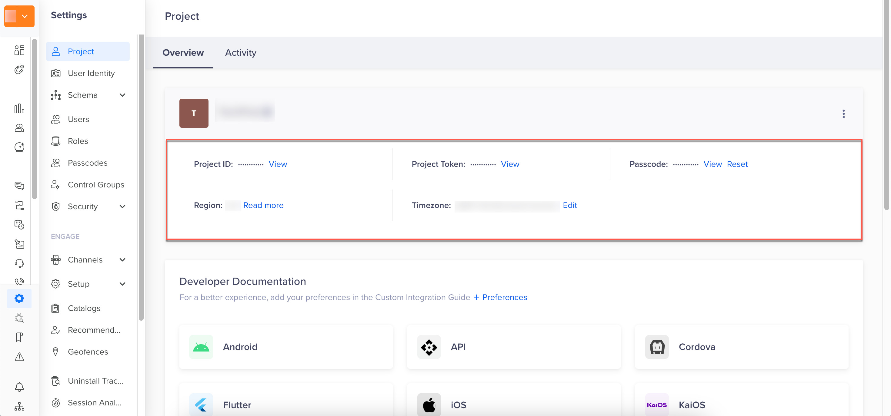 CleverTap Account Details