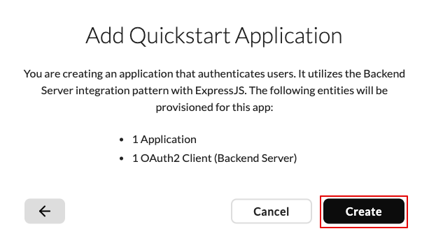 Quickstart summary page