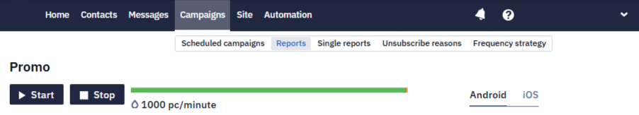Managing Active Campaigns