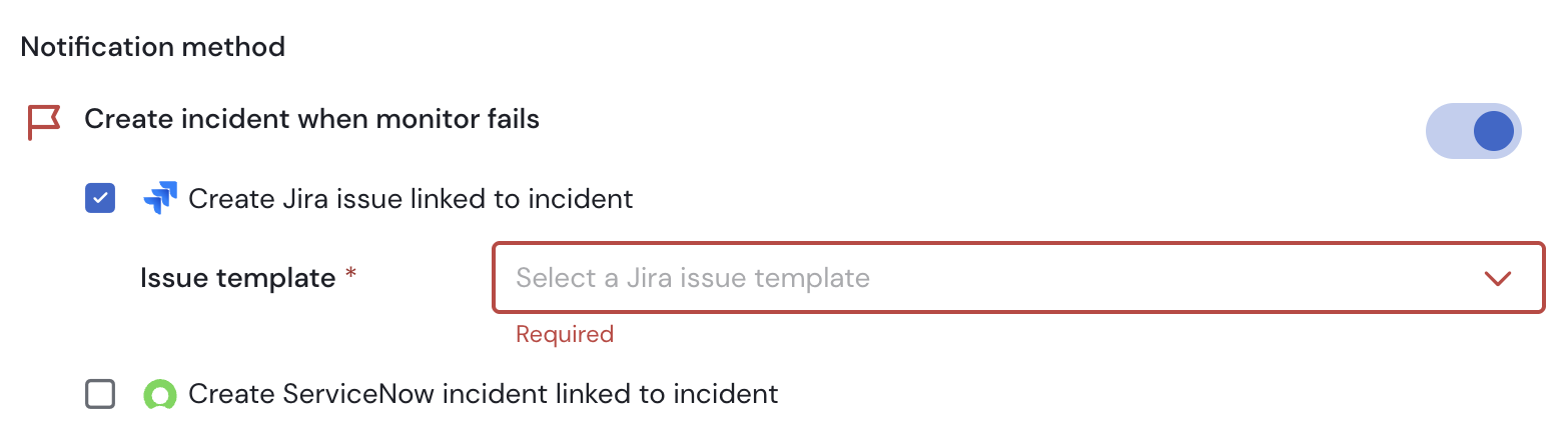 Configuring a Sifflet Monitor to create a Jira issue on failure.