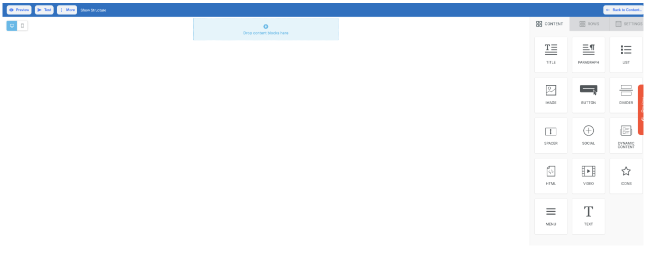 Onsite Drag & Drop Builder