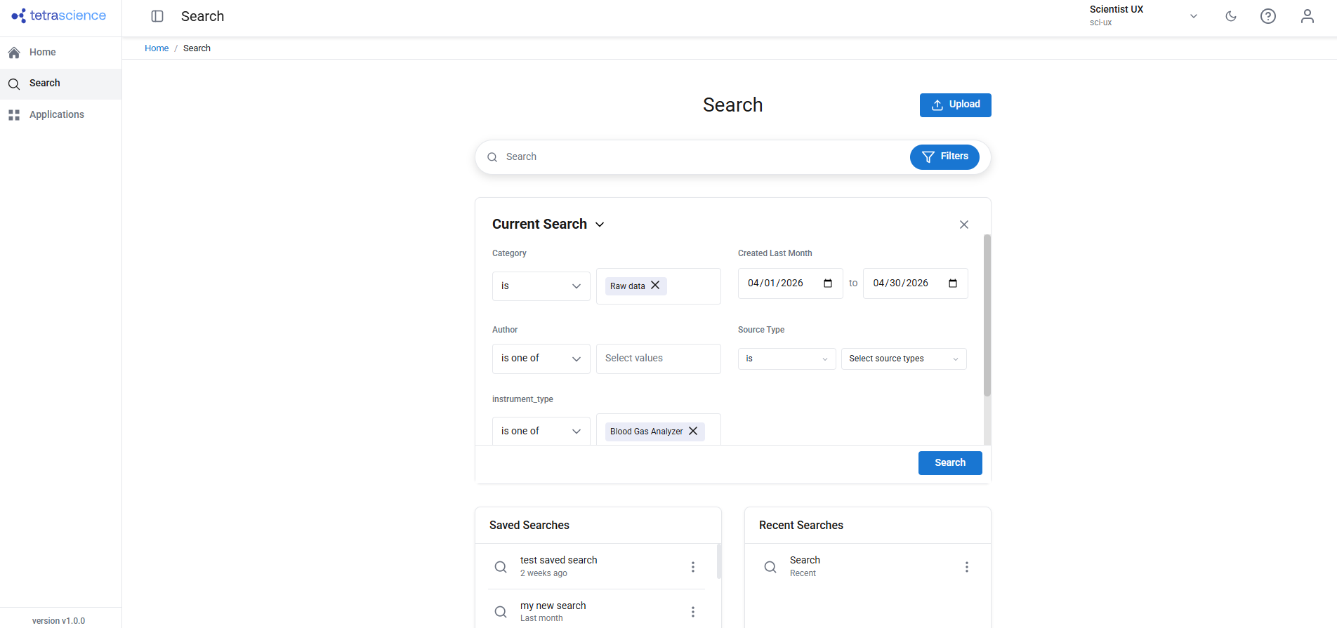 Filters for search