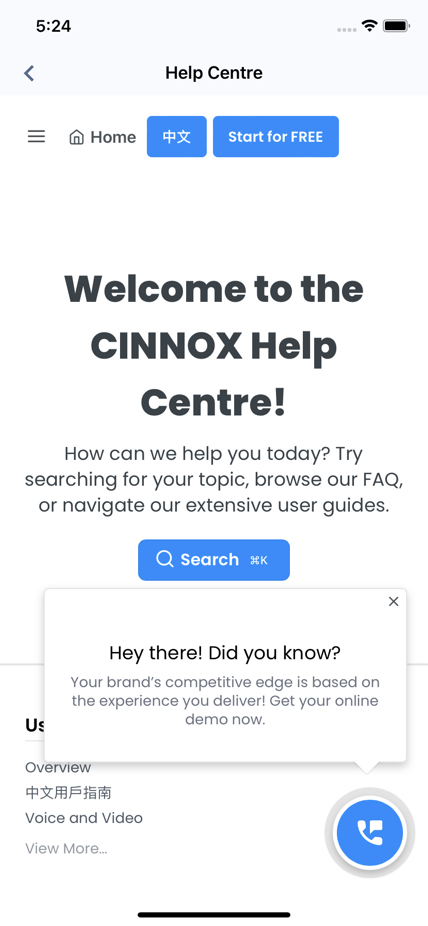 Help Centre Home Page