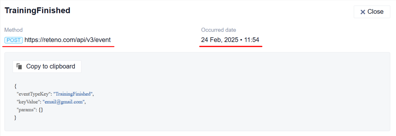 Event history