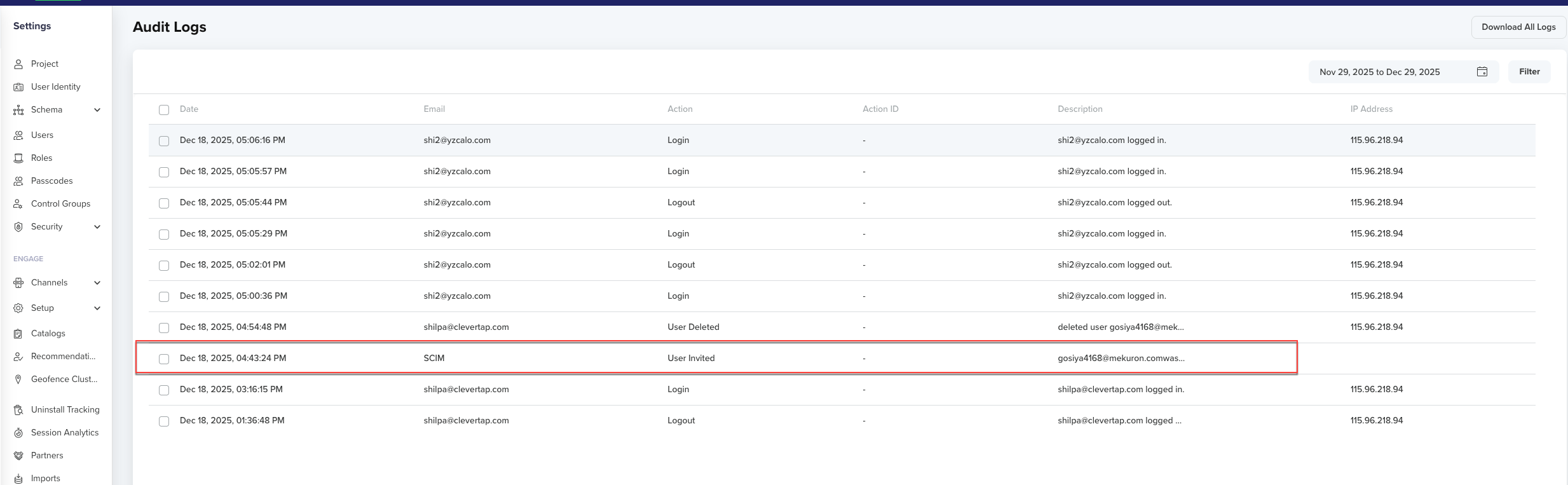 Verify User Sync and Login