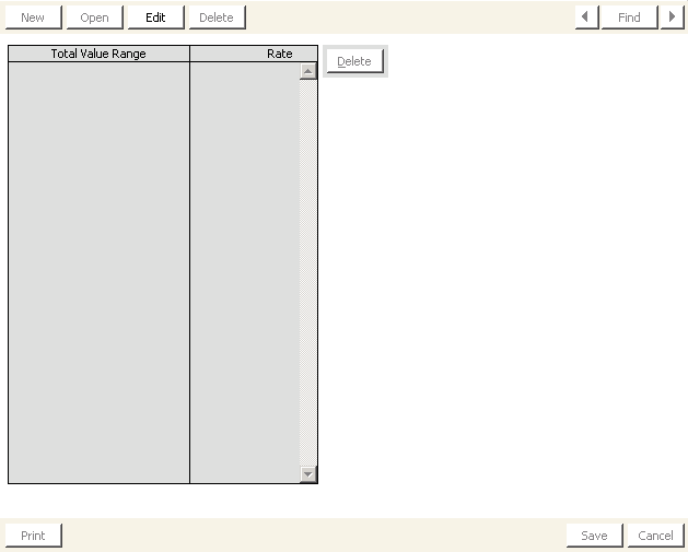 Desktop: Orders > Set up tables > Freight by total value