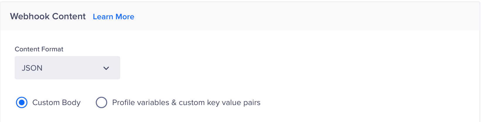 Webhook Content