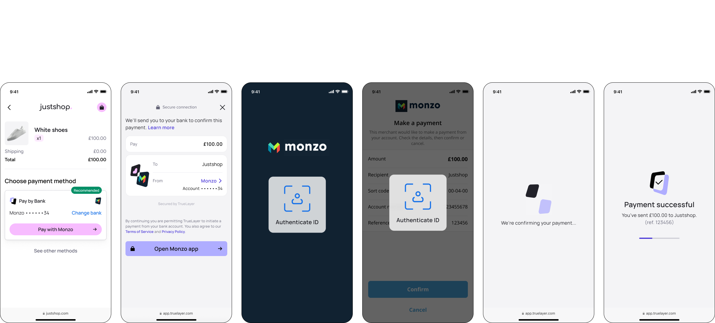 returning user flow (dark)