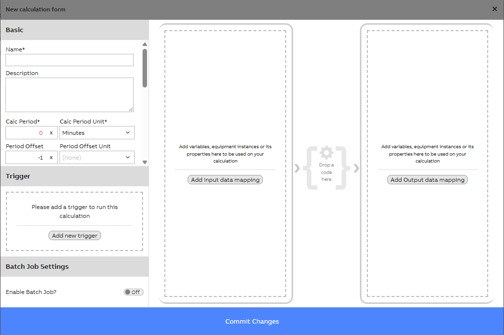 New calculation settings