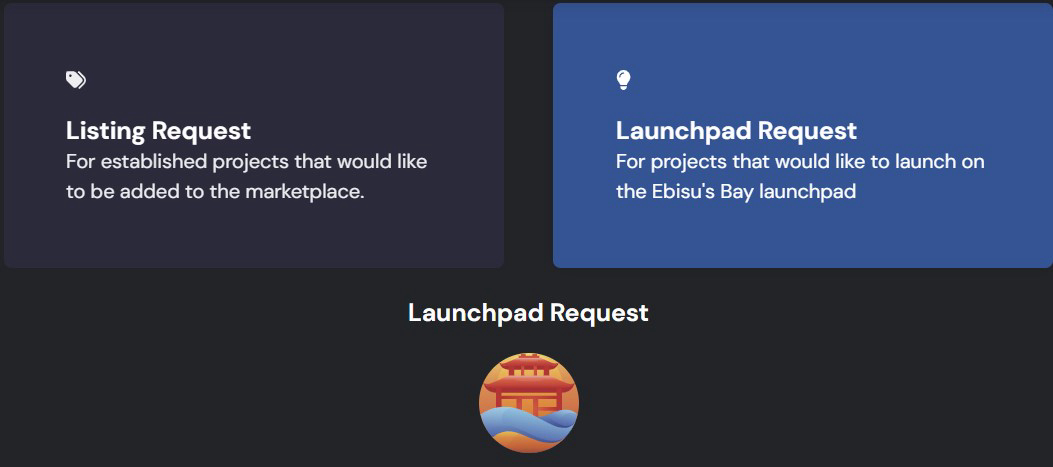 Launchpad Request Application on Ebisu's Bay