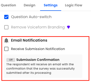 Email Notification Section Highlighted With Red Rectangle 