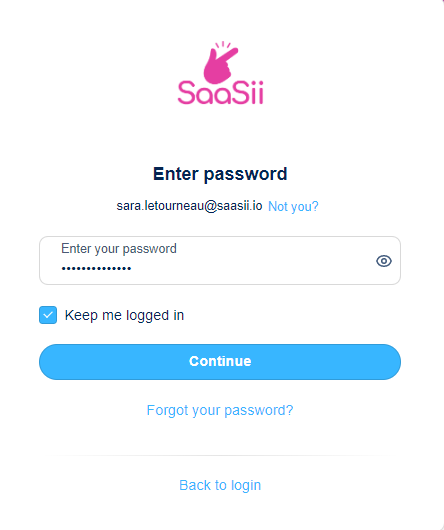 Enter password screen after a Fastpath determination