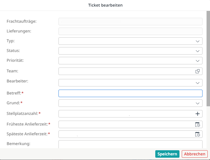 Ein Ticket nachträglich bearbeiten