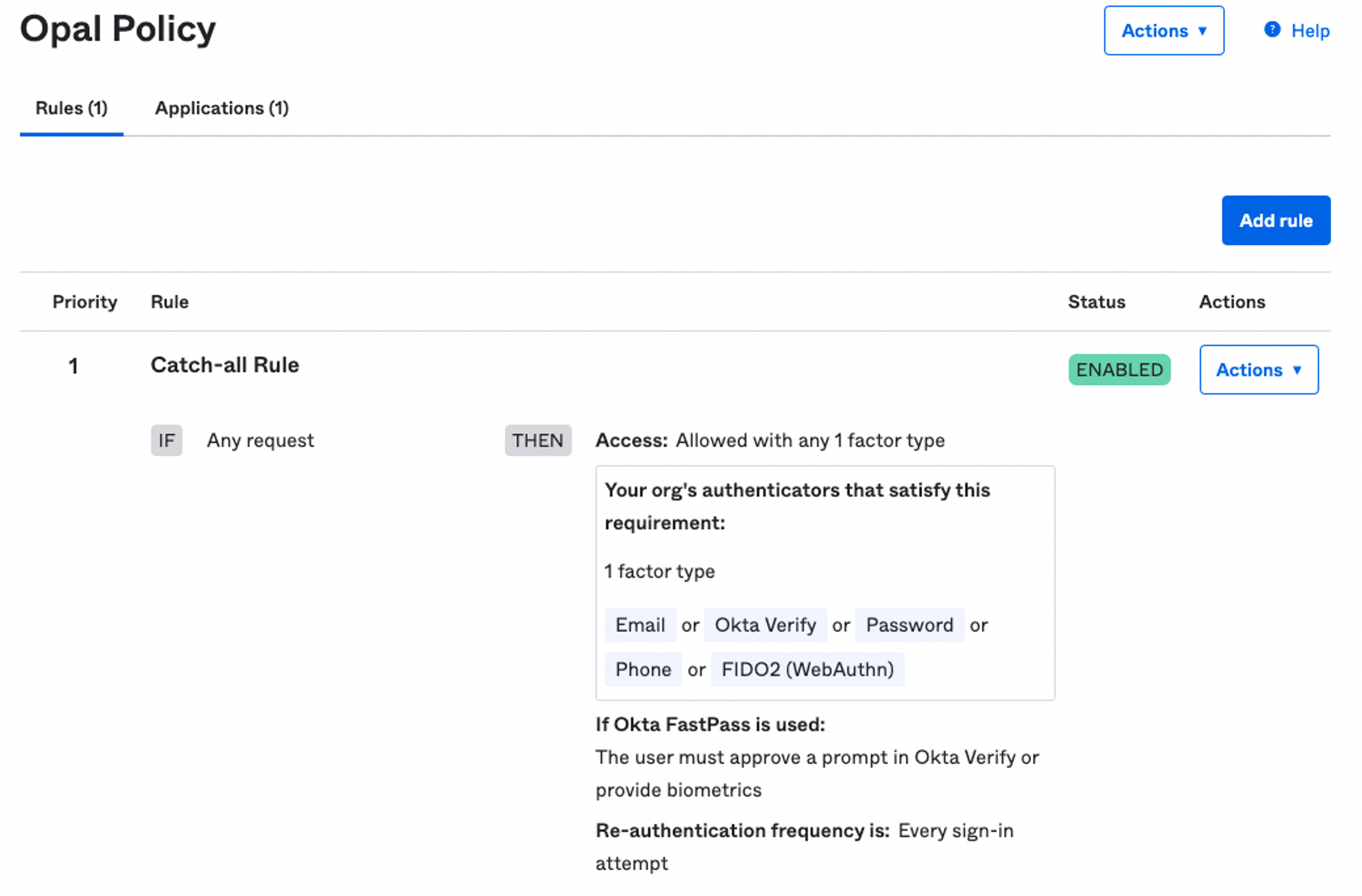 Example Okta OIDC Policy