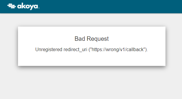 Example of browser displaying "Bad Request"