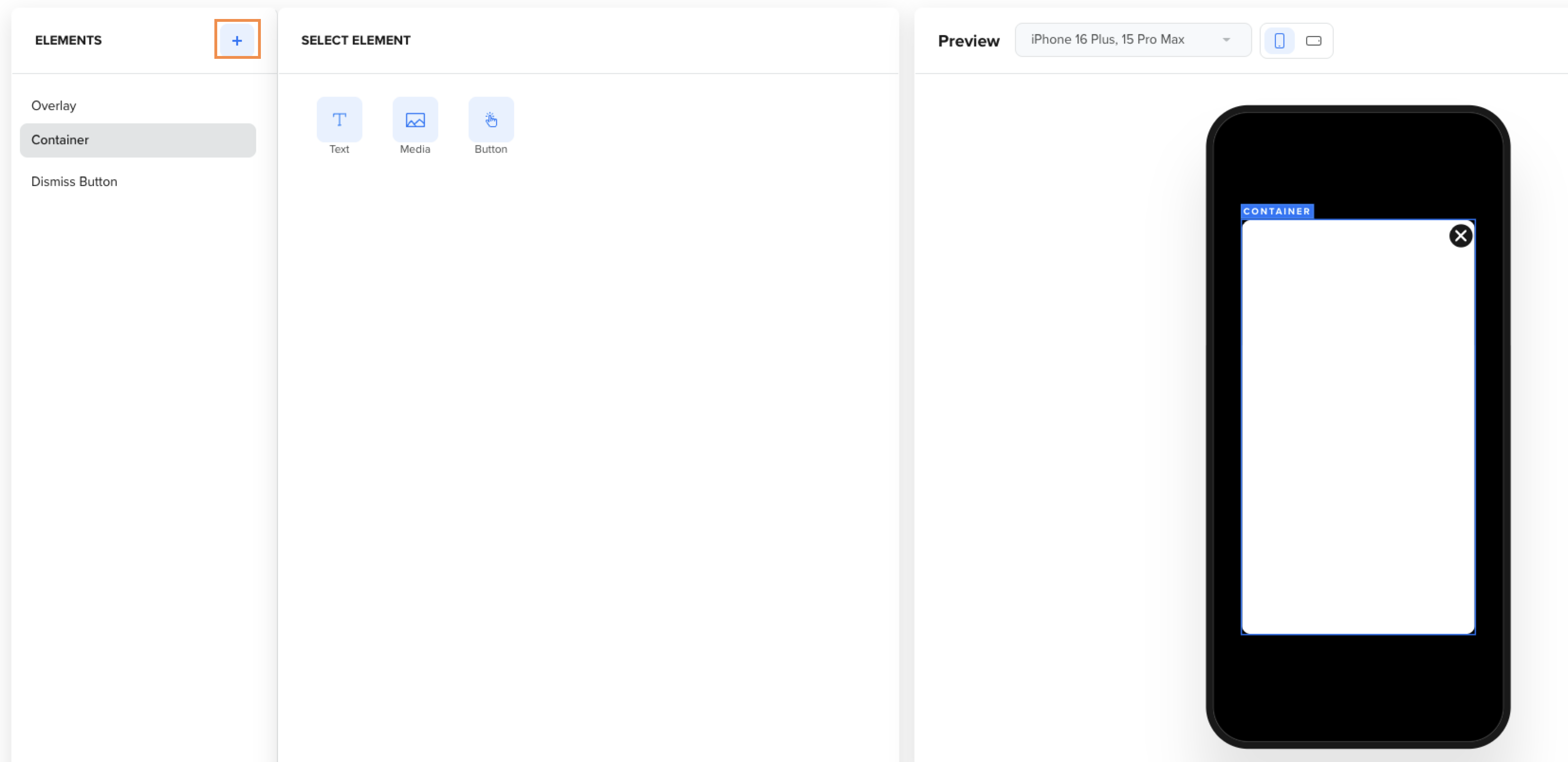 Add Elements in Container