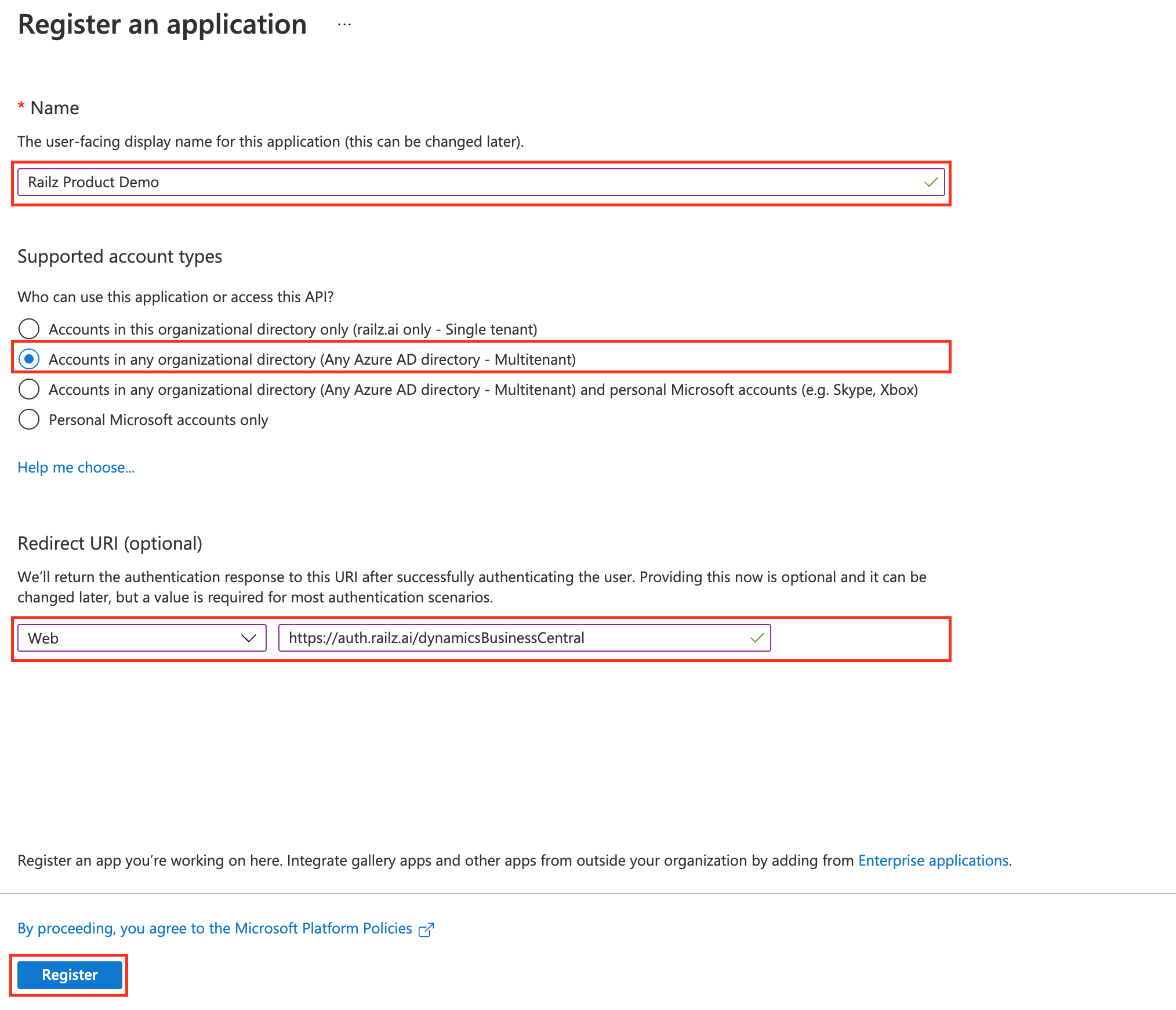 Setup Dynamics 365 Business Central