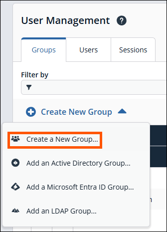 Create a new group