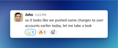 Starring a message in Slack