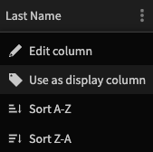Use as display column