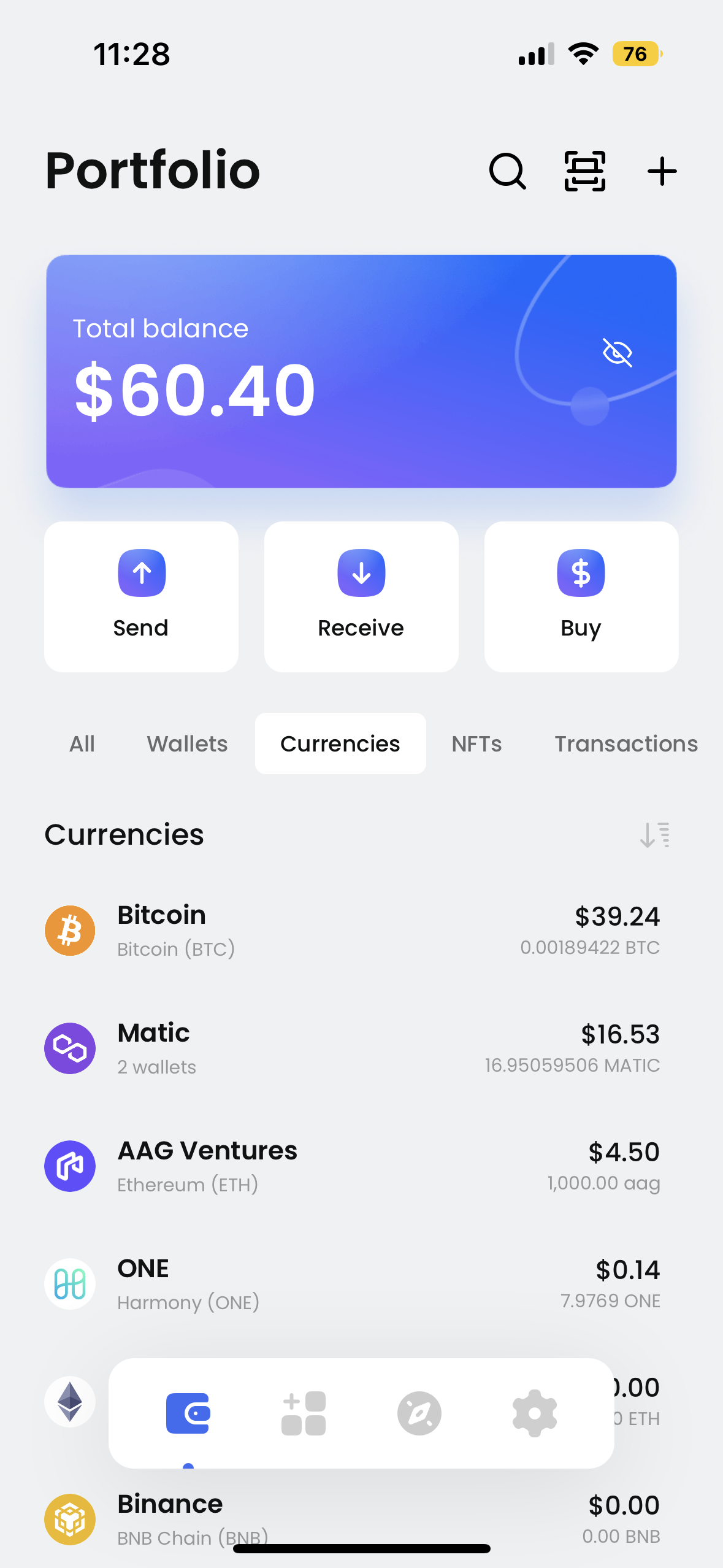 Pre-install tokens in user's wallet