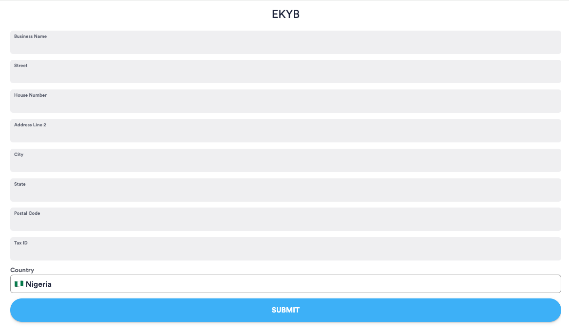 eKYB module configuration