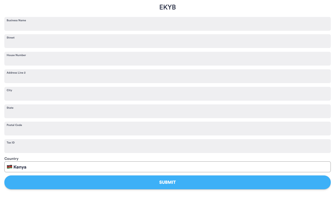 eKYB module configuration