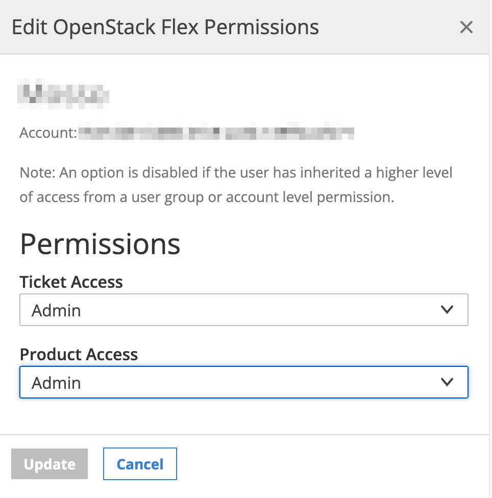 Adjusting Product and Ticket Permissions.