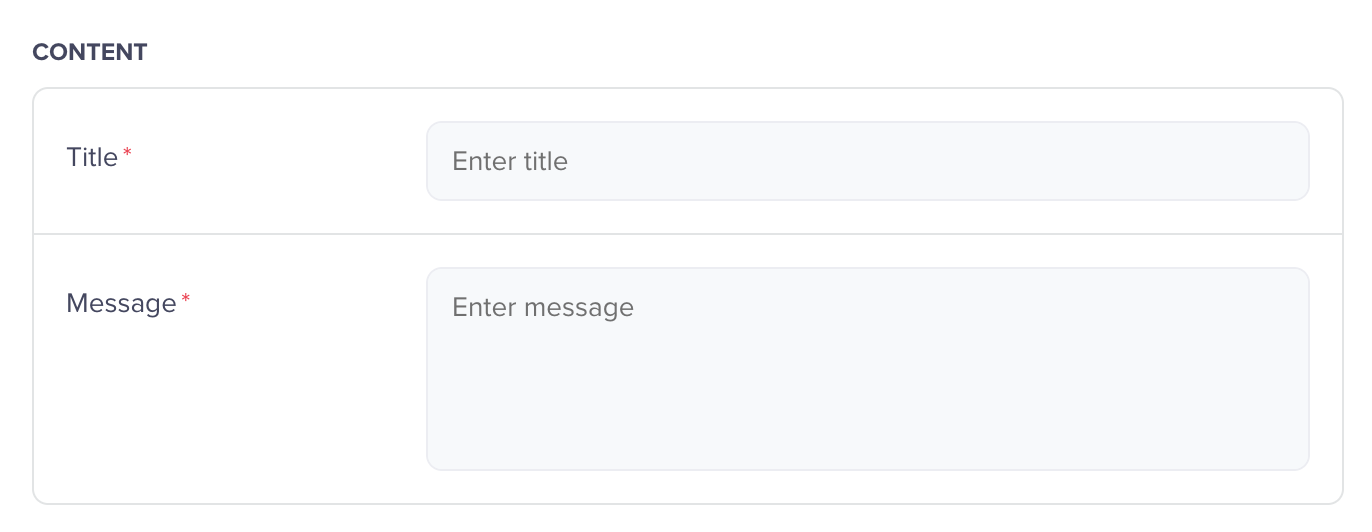 Configure What Section