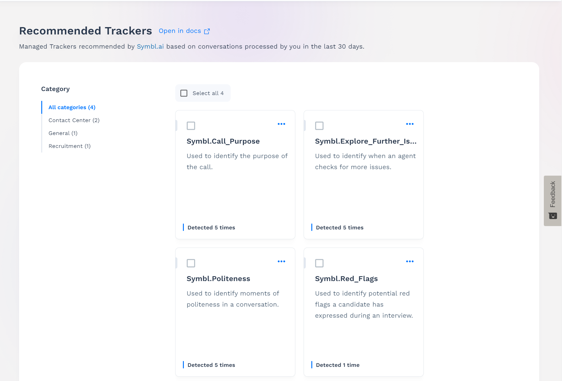 Recommended Trackers