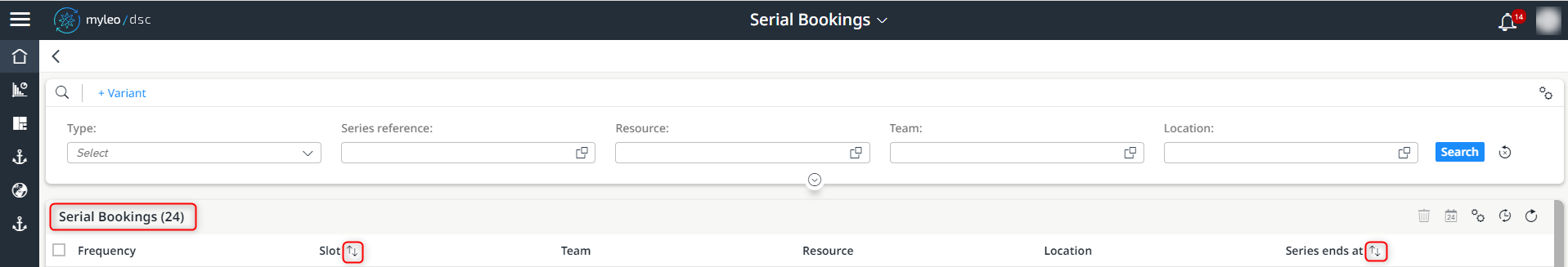 Changes within the Serial Bookings App