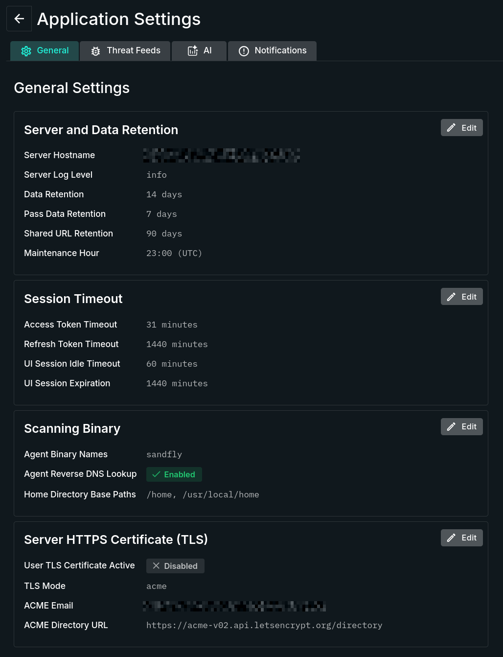 General Settings Tab General Settings Tab