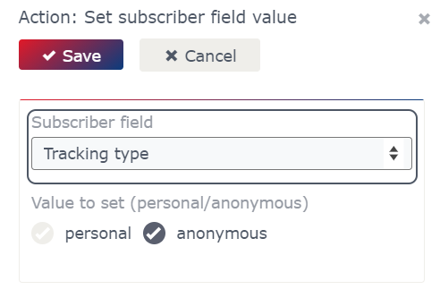 Tracking type via automation Tracking type via automation