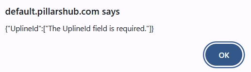 Image 2: You will get an error because you left the Sponsor field blank. Just click OK.