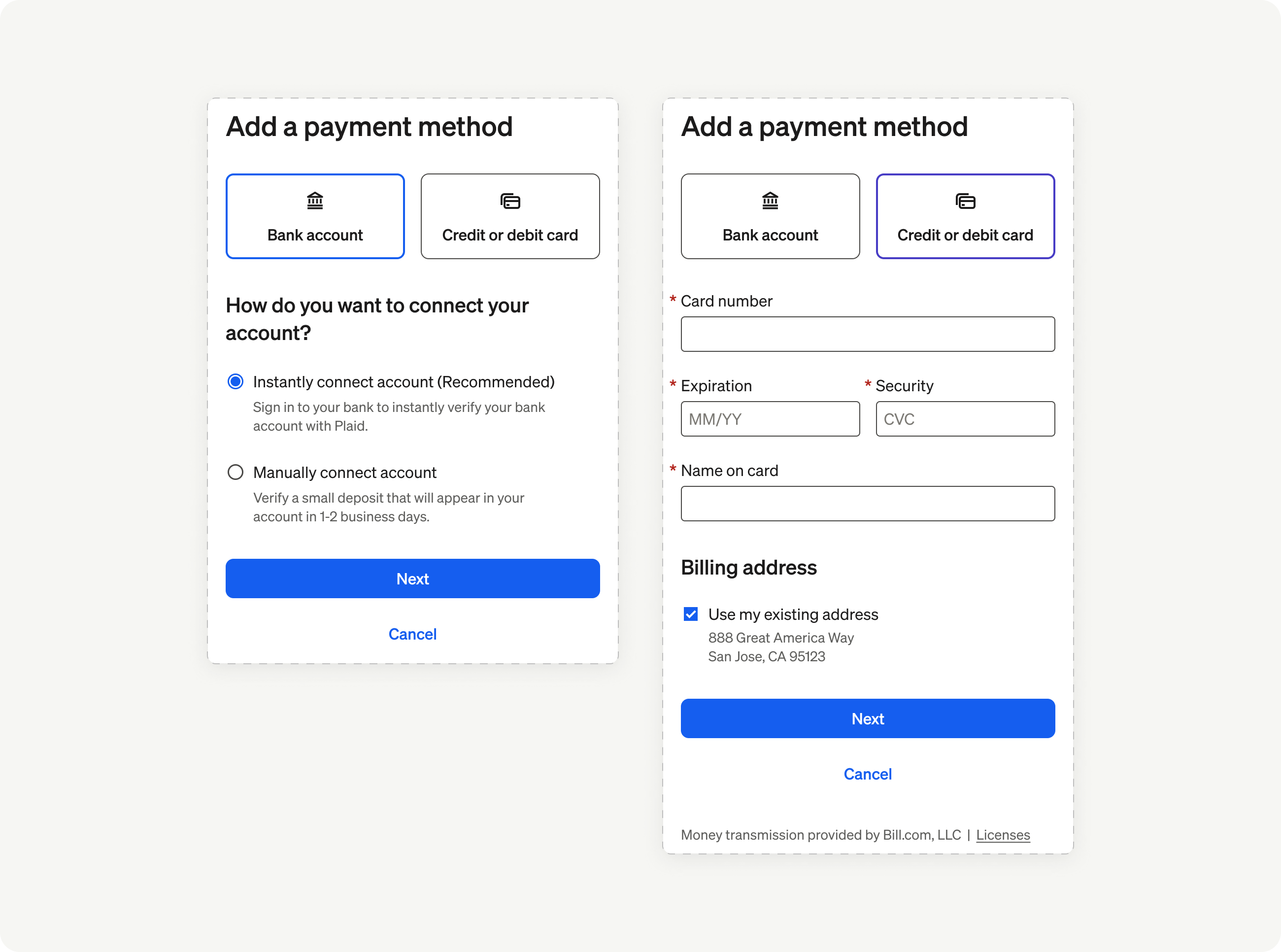 Manage funding Element overview