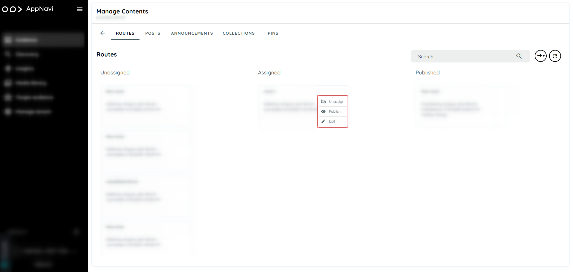 Assigned Content