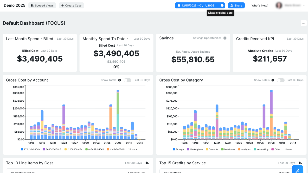 Disable the global date selector