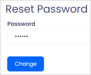 Screenshot of creating a permanent password